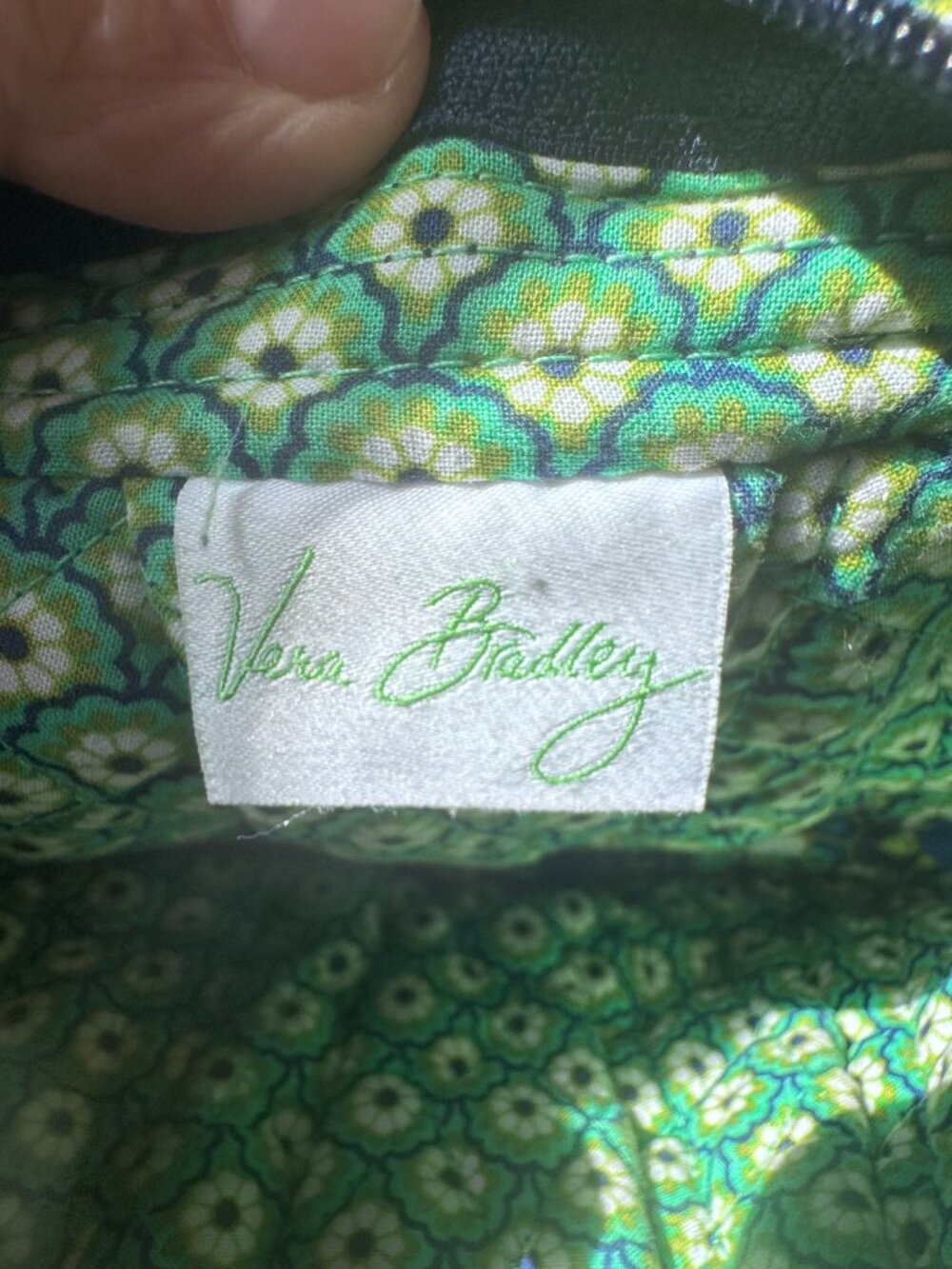 Vera Bradley Frannie Baguette Crossbody – Blue Green Paisley Y2K 🔥 - Picture 14 of 14